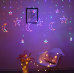 LED fairy lights star curtain, Solar star moon LED curtain lights garland wedding decorative lamp home garden Christmas window curtain decoration