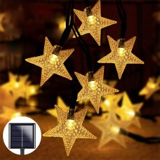 20 Led Star Solar String Light 5M 8 Modes Fairy Light String  for outdoor Garden, Christmas tree, Indoor Decoration.