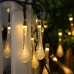 Nice droplets Outdoor Solar String Lights 20ft 30 LED Warm White Waterproof Christmas Light