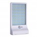 Solar Lights Wall Sconces with Mounting Pole Outdoor wireless street light (White panel)