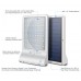 Solar Lights Wall Sconces with Mounting Pole Outdoor wireless street light (White panel)