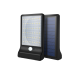 Solar Stree Lights Wall Sconces with Mounting Pole Outdoor Motion Sensor Detector Light (black panel)