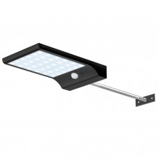 Solar Stree Lights Wall Sconces with Mounting Pole Outdoor Motion Sensor Detector Light (black panel)