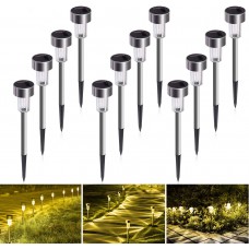 Solar Powered Pathway Lights Outdoor Landscape Lighting (12Pack )